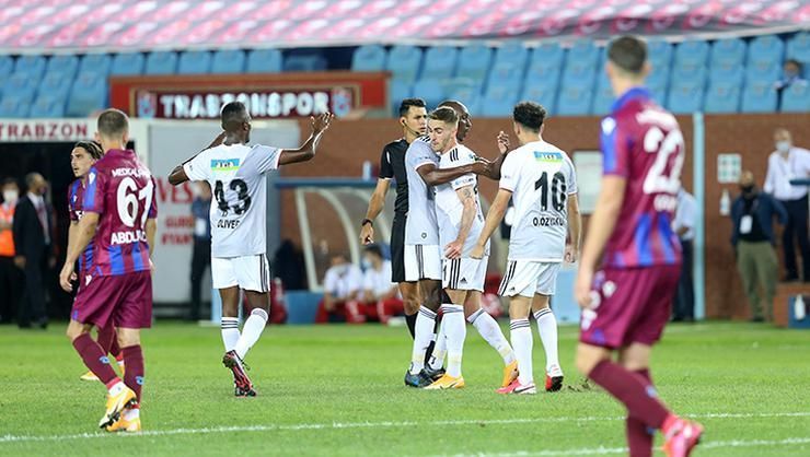 Besiktas won their first game of the Turkish Super Lig 2020-21 against Trabzonspor 3-1