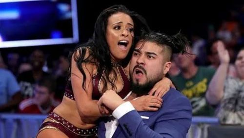 Zelina Vega with Andrade in WWE