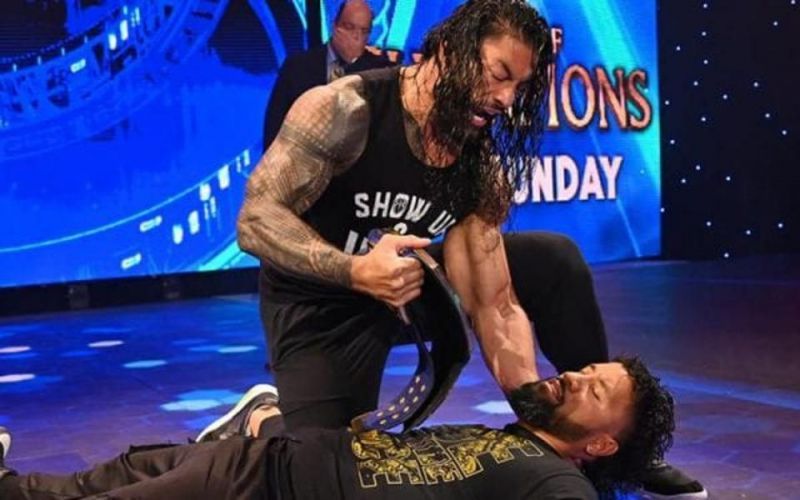 Roman Reigns was victorious over Jey Uso