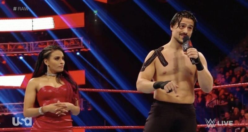 Angel Garza debuted on RAW in February alongside Zelina Vega.