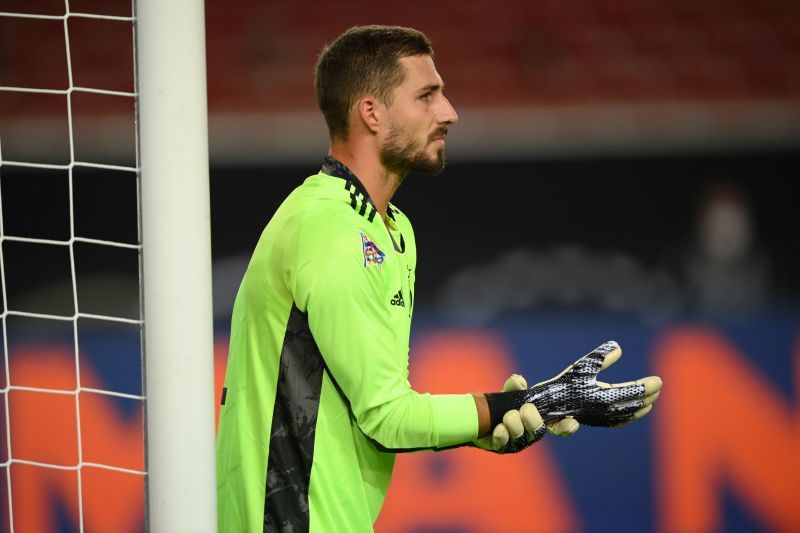 Kevin Trapp looked uncomfortable in the German goal