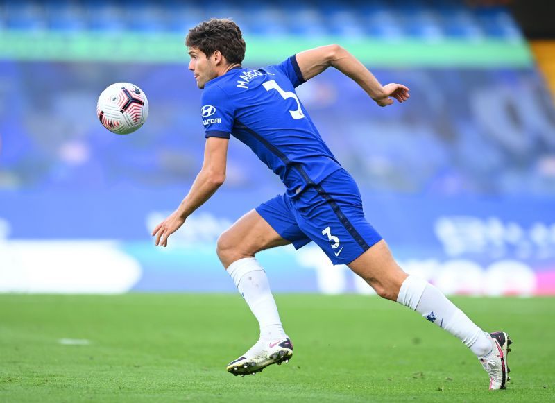 Chelsea defender Marcos Alonso in action