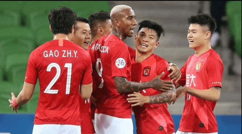 Guangzhou Evergrande take on Shenzhen FC