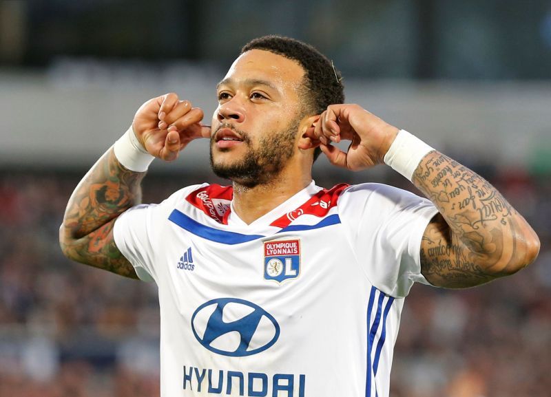 Memphis Depay has struck 47 times from 105 games in Ligue 1 for Olympique Lyon.