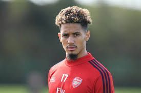 William Saliba in Arsenal training