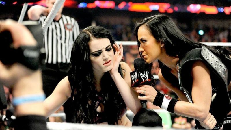 Paige and AJ Lee had an ongoing feud