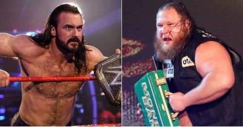 WWE Champion Drew McIntyre and Money in the Bank contract winner Otis