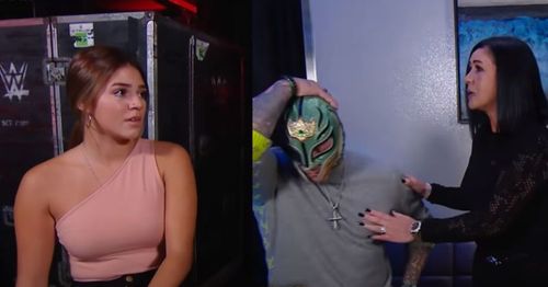 Aalyah, Rey Mysterio and Angie.