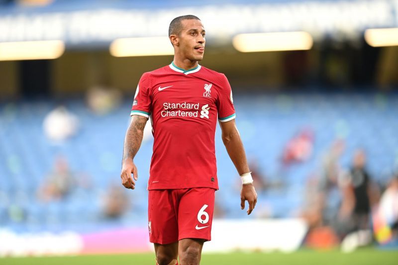 Thiago Alcantara is in line to make his first start for Liverpool