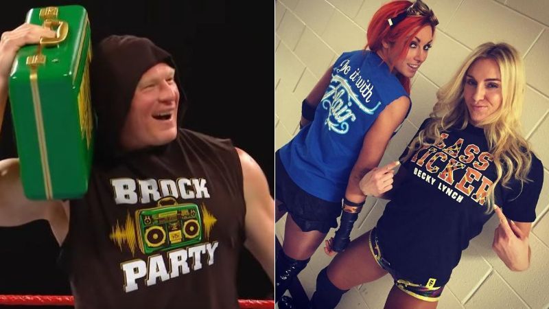 Brock Lesnar; Becky Lynch and Charlotte Flair
