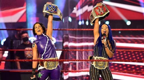 Bayley and Sasha Banks held all the women's titles at one point