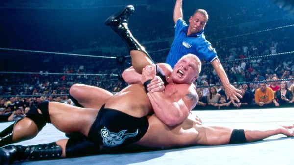 Brock Lesnar pins The Rock (source: WhatCulture)