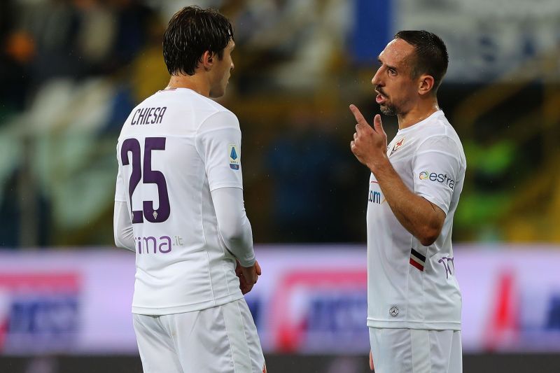 Fiorentina stars Franck Ribery and Federico Chiesa