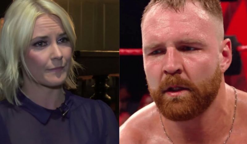 Renee Young in WWE; Jon Moxley has made a name for himself as the AEW Champion
