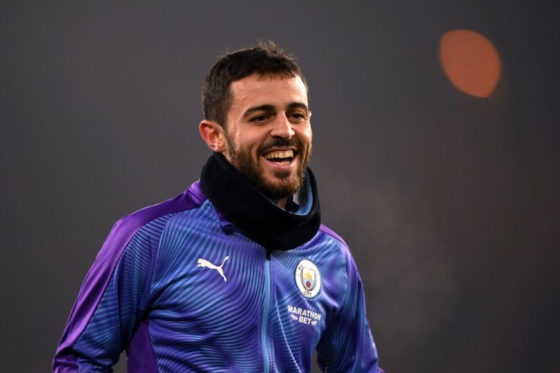 Bernardo Silva before a Manchester City game