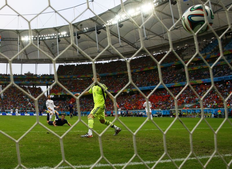 Robin van Persie&#039;s goal against Spain.