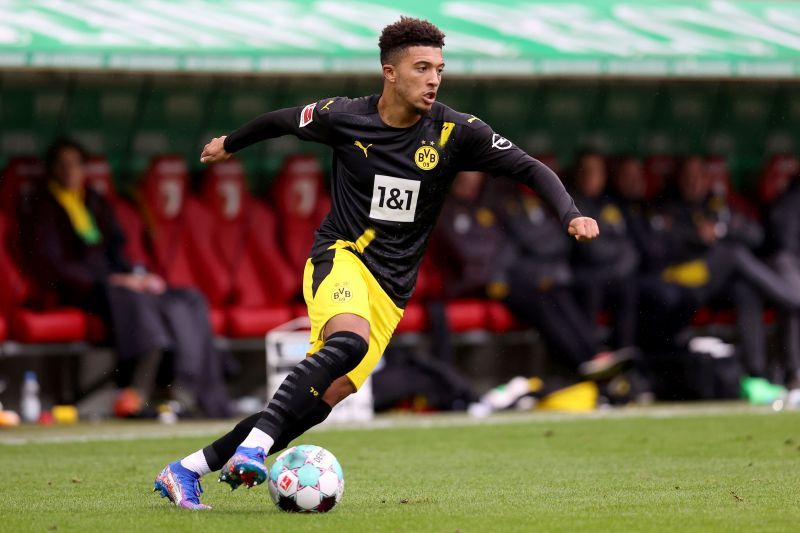 Sancho in action for Borussia Dortmund