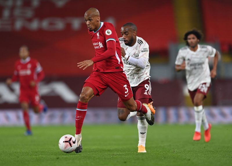 After starring at centre-back against Chelsea, Fabinho dominated the midfield against Arsenal