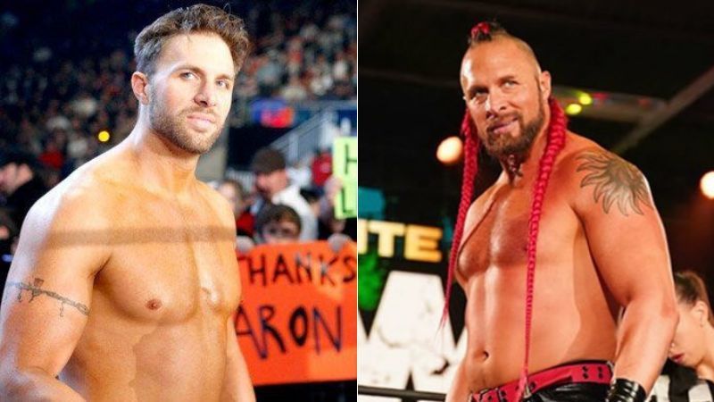 Vance Archer in WWE (left); Lance Archer in AEW (right)