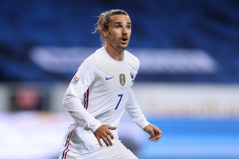 Antoine Griezmann of France looks on during the UEFA Nations League