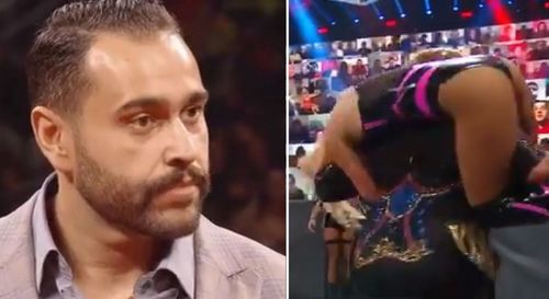 Rusev reacts to Lana's table spot