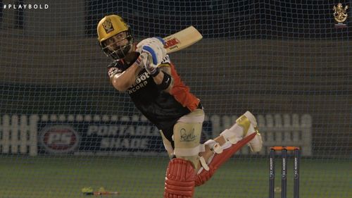 RCB captain Virat Kohli was seen batting ahead of IPL 2020 [PC: RCB Twitter].