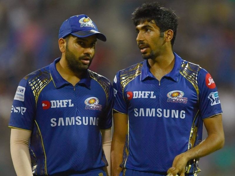 Rohit Sharma (L) and Jasprit Bumrah (R) will be key features for MI during a Super Over.