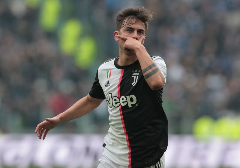 Paulo Dybala doing his signature celebration