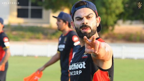 Virat Kohli seems to be in good spirits ahead of IPL 2020 [PC: RCB Twitter]