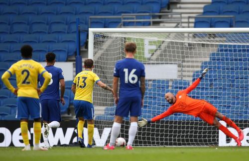 Pascal Groß scores Brighton's equalizer in their pre-season friendly against Chelsea