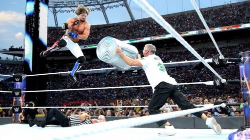 Shane McMahon and AJ Styles faced off in the opening match of WrestleMania 33