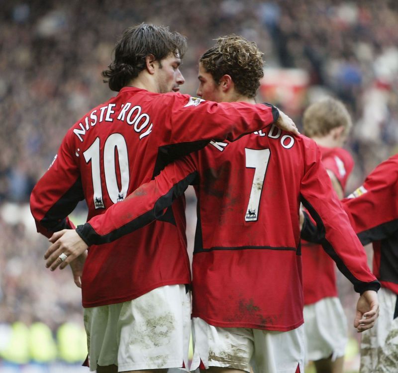 Cristiano Ronaldo spent three years playing with Van Nistelrooy