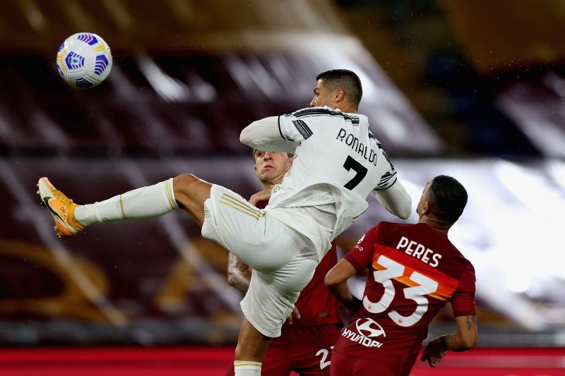 Ronaldo in action against AS Roma