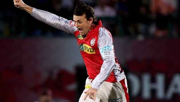 Gilchrist couldn't contain his joy after picking up a wicket off his first (and last) IPL delivery