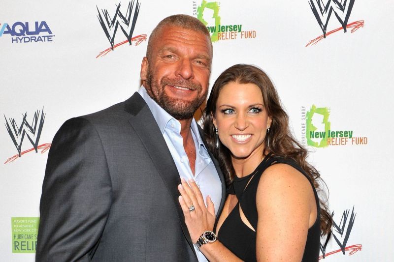 Stephanie McMahon with Triple H