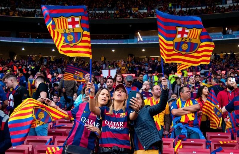 Barcelona are one of the most well supported football teams in the world.