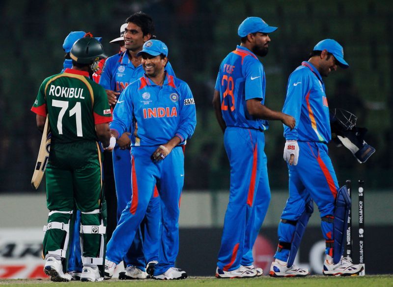 Sachin Tendulkar and Yusuf Pathan were members of the 2011 ICC World Cup winning squad.