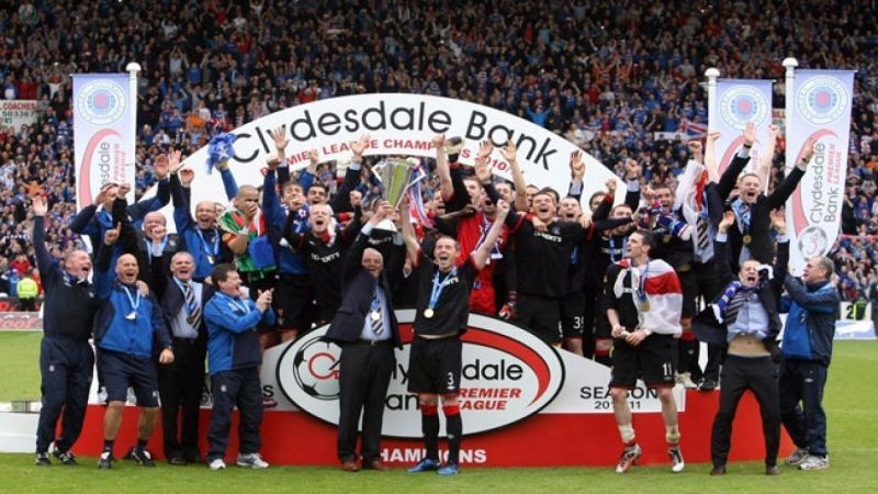 Rangers won their 54th league title almost a decade ago.