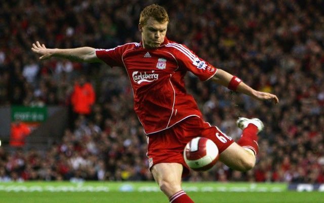 John Arne Riise while playing for Liverpool