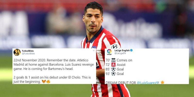 Luis Suarez announced himself in some style for Atletico Madrid