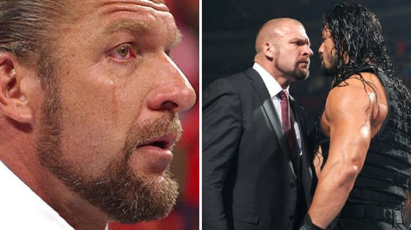 Triple H and Roman Reigns