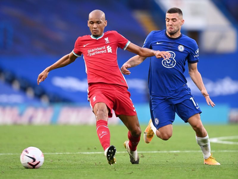 Fabinho played at centre-back alongside Virgil Van Dijk today