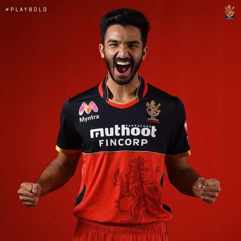 Devdutt Padikkal in the new RCB kit. Image Credits: Royal Challengers Bangalore