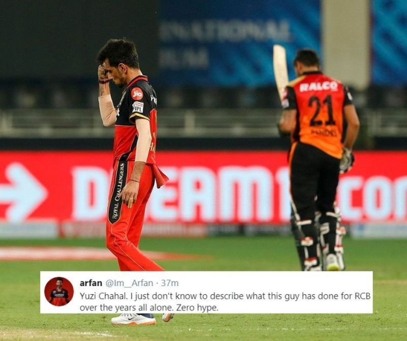 Yuzvendra Chahal was the star of the show for RCB against SRH