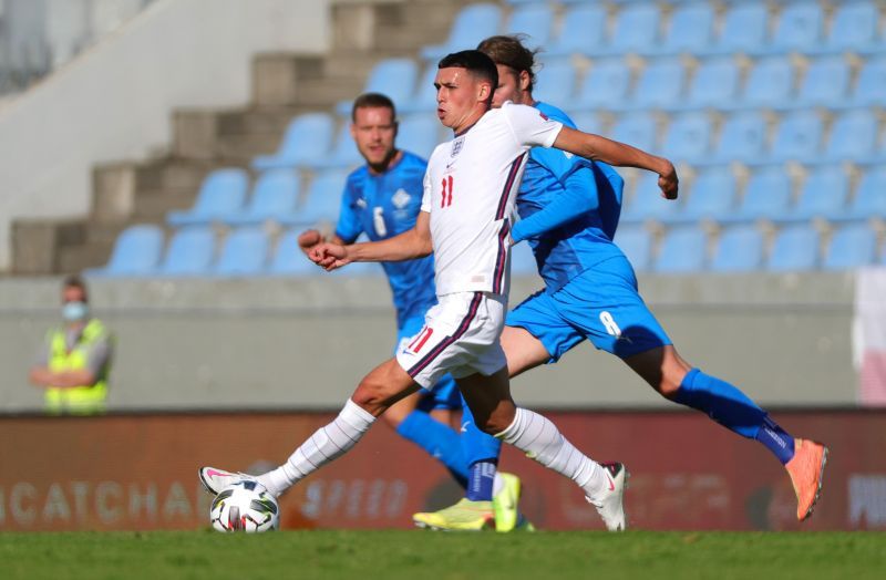 Phil Foden struggled to make an impact on his full England debut.