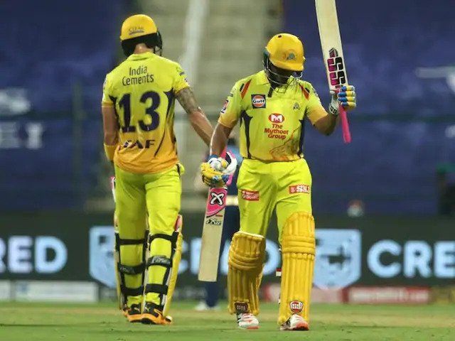 Ambati Rayudu&#039;s sparkling 71 and Faf du Plessis&#039; well-made 58* ensured that CSK beat MI by 5 wickets in the IPL