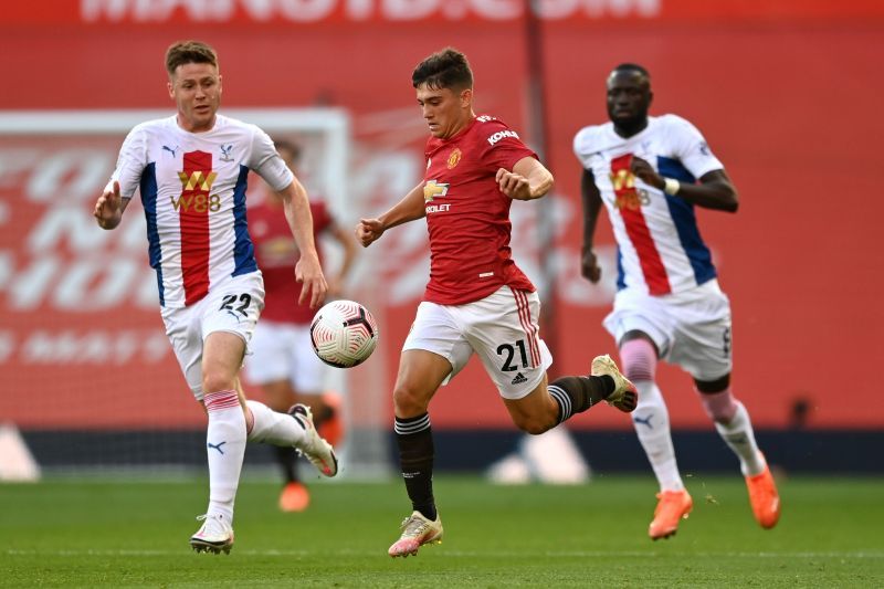 Dan James in action against Crystal Palace