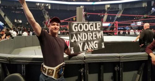 A member of the Yang Gang at a WWE show