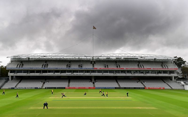 The Lord's Stadium, England, under typical London clouds