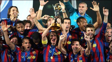 Barcelona won a staggering six titles in 2009